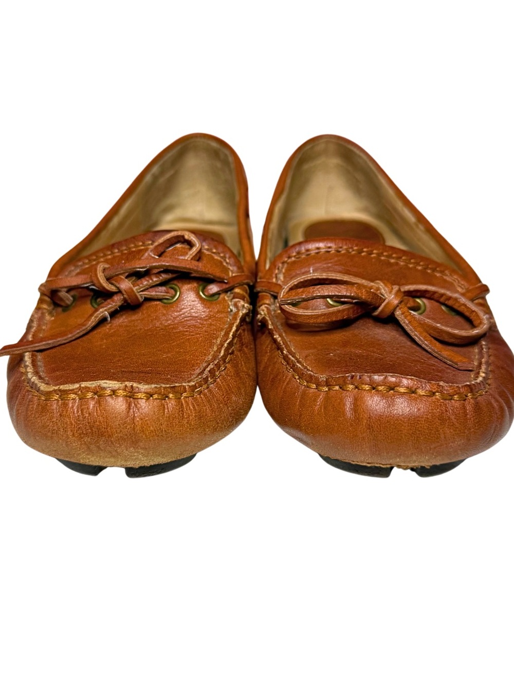 Frye Leather Reagan Campus Driver Moccasin Loafers Brown Women’s Size 7 - Picture 4 of 11